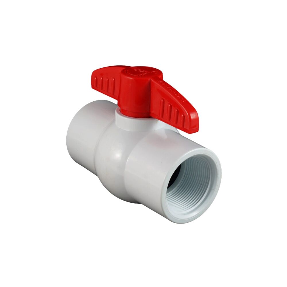 VALVULA BOLA COMPACTA ROSCADA PVC C-40 T1005WT